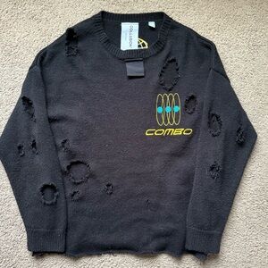 ASOS X Collusion Collab Distressed Sweater